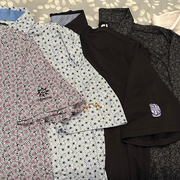 Men's XL Footjoy 6-shirt Bundle - various patterns and course logos on sleeve - Picture 3 of 11